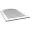 Ekena Millwork Octagonal Top Surface Mount PVC Gable Vent w/ 3-1/2"W x 1"P Standard Frame, 28"W x 42"H GVPOT28X4201SN - alternate 5